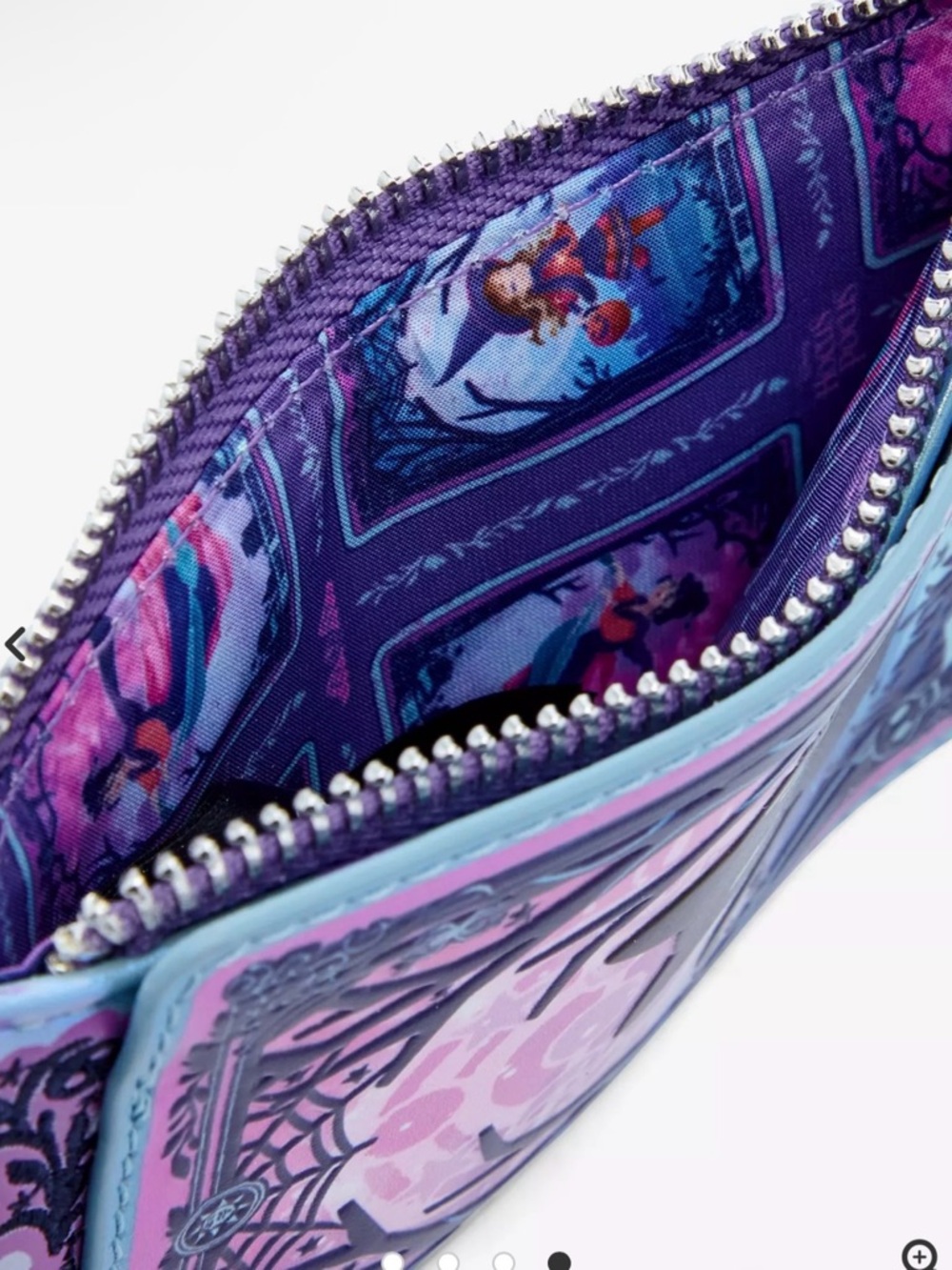 Loungefly Black Cat Binx Wallet in Purple, Pink & Blue - Picture 3 of 3
